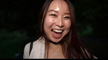 Cockhungry Asian comes from China for a fat cock